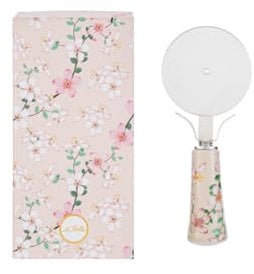 Collezione Magnolia & Watercolor 2025 Utensili decarati Bomboniere Idee Regalo Matrimonio Anniversario Promessa (Magnolia, Tagliapizza 15 cm)