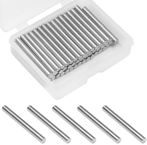 Yinpecly 50 perni per tasselli da 3 mm x 30 mm, in acciaio inossidabile 304, perni di supporto per scaffali, supporti per scaffali, supporti per mobili e armadietti, posizione dei componenti di