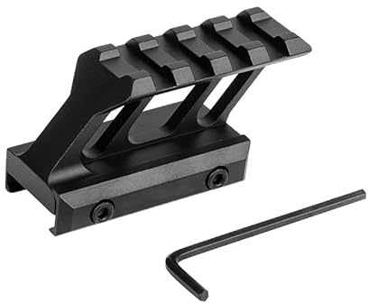ProWildGear 4 Slot Riser Mount for 21mm Picatinny Rail Airsoft Red Dot Scope Mount