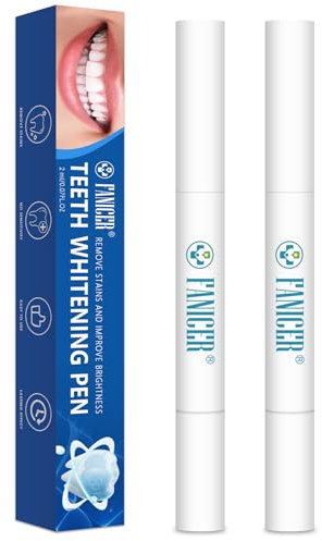2 Pièce Stylo Blanchiment Dents,kit Blanchiment Dentaire,Facilement Teeth, Whitening Dentaire Professionnel,Teeth Whitening Facilement,Élimination Efficace des taches Nettoyer