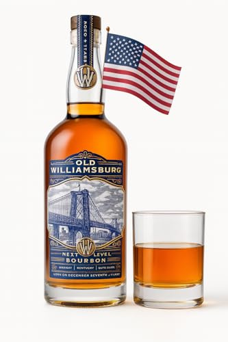 Old Williamsburg Next Level Bourbon Whiskey – 750ml Bottle – Kentucky Straight Bourbon – 80 Proof – American Made Small Batch Craft Whiskey