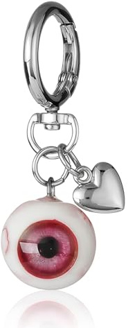 Yamobi Accessoires de décoration gothique - Y2K - Pendentif de sac avec amour des yeux - Accessoires Y2K - Porte-clés pour Halloween et occasions spéciales