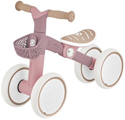 Globber - Porteur Learning Bike ECO - Rose Berry, de 1 à 3 Ans