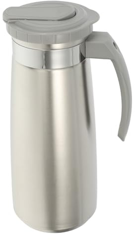 SECFOU Stainless Steel Water Jug Large Capacity Cold Water Pitcher for Home Use Heat Resistant Beverage Container for Tea Brewing and Fridge Storage