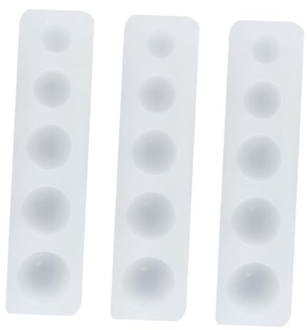 COLLBATH 3 pièces Moule Silicone Demi-sphère Moule Fondant Semi Sphère pour Décoration Gâteaux DIY Pâte Sucre