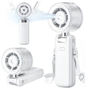 Mini Ventilatore Portatile, Ventilatore USB Ricaricabile Silenzioso