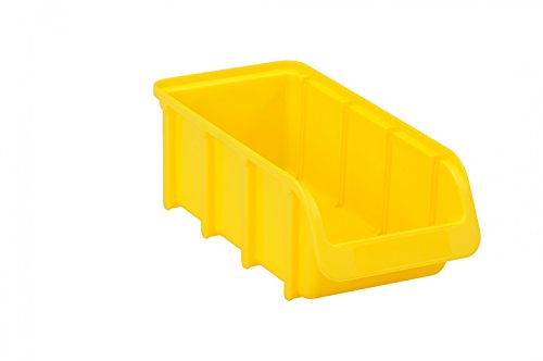 hünersdorff 682200 Lagersichtbox (B x H x T) 215 x 100 x 75mm Gelb, 3 Stück