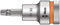 Wera 05003833001 8767 C HF TORX Embouts à douille TORX HF Zyklop à emmanchement 1/2 avec fonction de retenue, TX 30 x 60 mm, Argent/orange