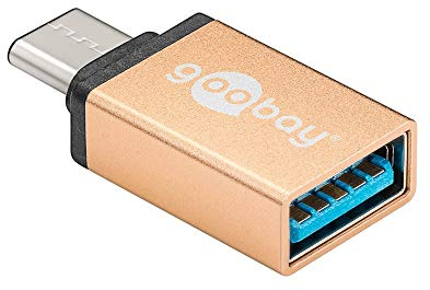 Goobay 56622 USB-C / USB-A OTG Super Speed Adapter für den Anschluss von Ladekabeln - Wandelt USB-C Buchse in USB-A Buchse um