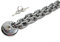 KAMERO Edelstahl Kettenschloss, Edelstahlkette mit Vorhängeschloss, rostfrei (6mm Kette, 150cm)