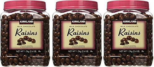 Kirkland Signature Milk Chocolate, Raisins, 54 Ounce (3 Pack)