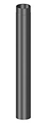 Ofenrohr/Kaminrohr/Rauchrohr, 1000mm Länge und 160mm Durchmesser, schwarz