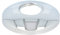 tecuro Rosace filetée Ø 27 mm intérieur (3/4), Ø extérieur 70 mm, hauteur 15 mm, laiton chromé de qualité supérieure, cache tuyau