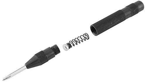 1Pcs bulino automatico punzone automatico a scatto Strumento di localizzazione con punta centrale automatica per punzonatura su piastra in acciaio Alluminio rame