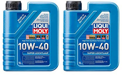 2X Original Liqui Moly 1L Super Leichtlauf 10W-40 Motoröl Motorenöl Öl Oil 1300