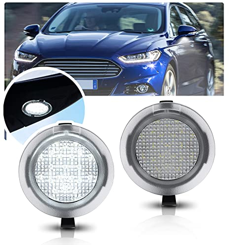 NSLUMO 2 x LED-Seitenleuchte f¨¹r For/d Mondeo MK5 Fusion Gen 2 Taurus T6 Sel Explorer Downlight im Spiegel LED-Peripherielicht¡
