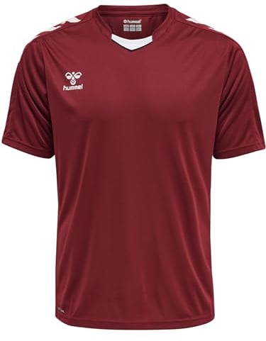 hummel Herren Hmlcore Xk Poly Jersey S/S T-Shirt, Maroon, XXL EU