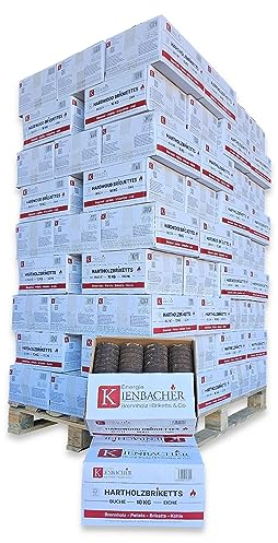 600kg Nestro Hartholzbriketts 60x10kg Karton FSC Gluthalter Kamin Ofen Brenn Holzbriketts Heizen Grill Smoker Kohle | Energie Kienbacher