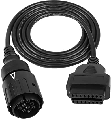 YACSEJAO Câble d'extension OBD2 10 broches vers 16 broches pour moto, 1,5 m