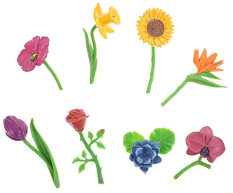 Toyvian Kleiner Blumenornamente aus PVC, 1 Satz, Blütenförmig, Chic