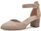 Tamaris COMFORT Damen Pumps mit Riemen aus Leder Elegant, Beige (Beige), 39 EU