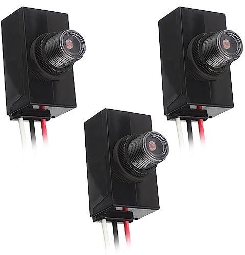 EPLZON Dusk to Dawn Sensor for Outdoor Lighting 120-277V Photoelectric Switch Photocell Light Sensor Hardwired Post Eye Light Suitable
