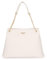 Princely London Handtasche Nina - Stylische Schultertasche Damen - Geräumige Handtasche mit Reißverschluss & Innenfächern - Offwhite