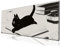 Cute Anime Black Cat Gaming Mouse Pad Large Cartoon Desk Mat, 31.5x11.8 Inch Mousepad Extended Non-Slip Rubber Base Keyboard Mat with Stitched Edges for Desk Home Office