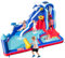 COSTWAY Inflatable Water Park, Kids Bouncy Castle Jumper House with Slide, Climbing Wall, Water Gun, Basketball Hoop and Splashing Pool, 413 x 300 x 235cm