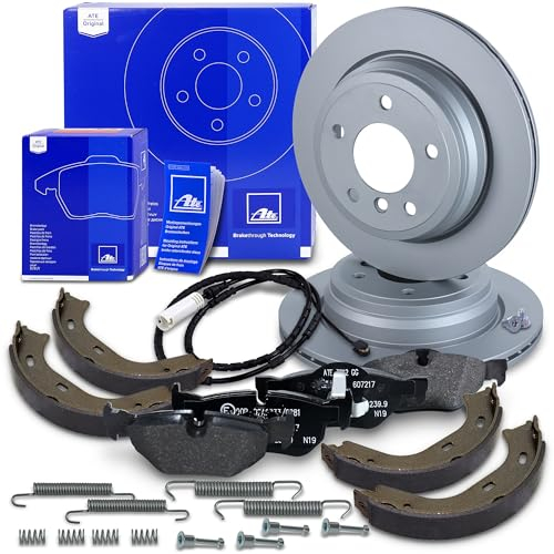 ATE Bremsenset Hinterachse inkl. Bremsscheiben hinten Ø 300 mm belüftet und Bremsbeläge hinten + Verschleißkontakt Kompatibel mit BMW X1 (E84)