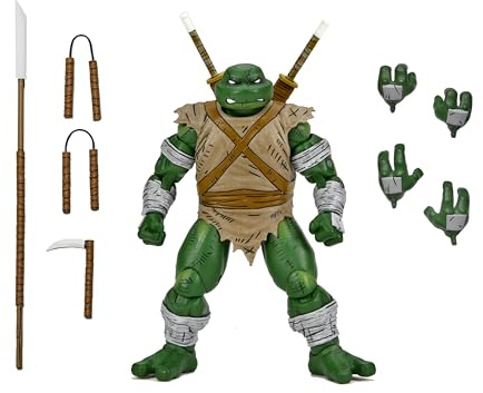NECA Sammelfigur Teenage Mutant Ninja Turtles (Mirage Comics) – 17,8 cm große Actionfigur – Michelangelo (The Wanderer)