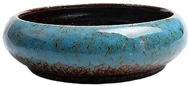 Ailan Self-absorbent Ceramic Flowerpot Firm And Durable For Plants Ceramics Succulent Planter Pot Ceramic Flower Pot, blue