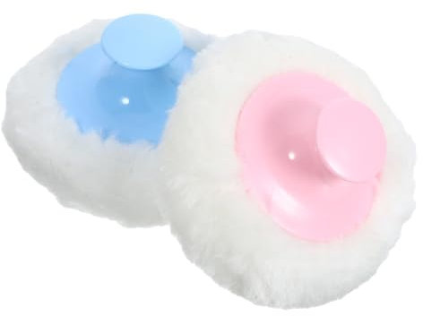 MAGICLULU 4stücke Teiliges Puff Kurzen Griffen Weiche Hypoallergene Puderquasten Für Neugeborene Für Anwendung Von Babypuder Empfindlicher Haut