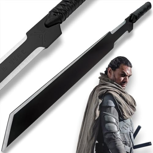 United Cutlery Long Blade of Duncan Idaho Replik | Offiziell lizenziertes Dune-Film-Sammelstück | Edelstahlklinge | Wandschild und Echtheitszertifikat | Gesamtlänge 81,6 cm