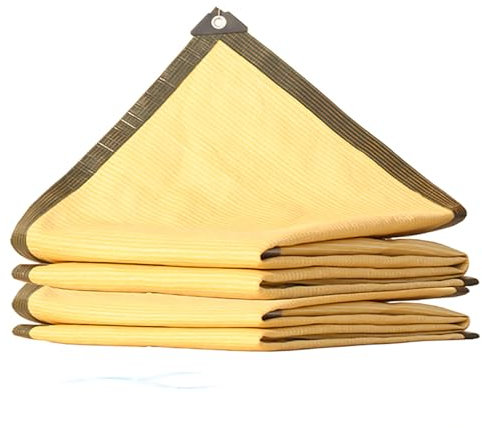 Telo Ombreggiante Spiaggia Mare Rete Termica Arancione 4x3 con Effetto di Ombreggiamento del 90-99% Tessuto con Effetto di Ombreggiamento del 90-99% Tessuto di Protezione,2x5m