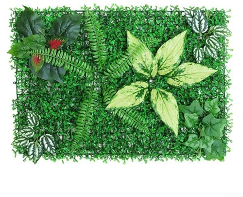 Kunstrasen-Pflanze, 40 x 60 cm, Kunstrasen, künstlicher Rasen, künstlicher Ahornblatt-Pflanze, Wand, Ahornblatt, Pflanzenwand für Zuhause, Hochzeit, Hoteldekoration (4)