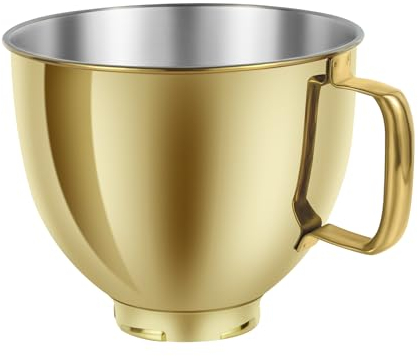 Adwrparts Bol mélangeur en acier inoxydable de 5 l compatible avec les mélangeurs KitchenAid Artisan&Classic Series 4,5 à 5 QT à tête inclinable K45 KSM70 KSM150, etc. Remplacement pour bol mélangeur