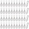 SOFPLATE 1 Box 200Pcs Flat Pad Charms Silver Necklace Bails Bulk Alloy Tibetan Silver Shovel Spoon Cabochon Charm Base Blank Setting Glue on Bails for Necklaces jewellery Making Cabochons Gems DIY