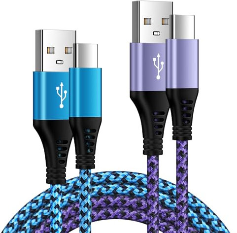 USB C Phone Charger Cable, 2Pack 3FT+6FT Type C Samsung Charger Cable Fast Charge Lead, USB C Cable for Samsung Galaxy S25 Ultra S24 S23 S22 S21 A16 A15 A14 A13 A12 A22 A33 A55 A54 A52, Huawei, Xiaomi