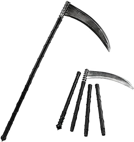 Huarsion Halloween Sense, Sense Sensenmann Halloween arma, falce falce morte per feste in costume, feste a tema, carnevale, Halloween, feste, cosplay, costume