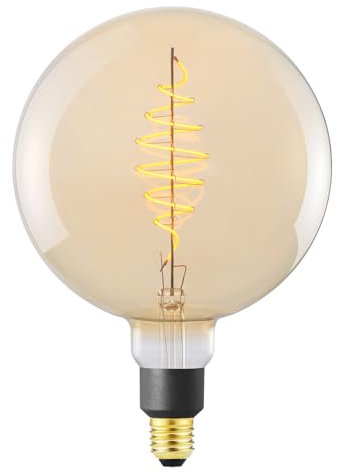 SYLVANIA Glühbirne E27 Vintage | Retro LED dimmbar | Warmweiß 2000K mit Fillament | Kugel Form | Leuchtmittel mit App, Alexa, Siri steuerbar