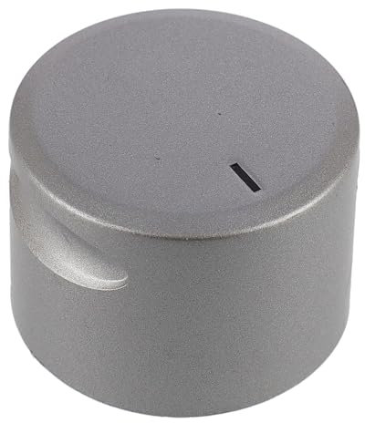 sparefixd Geeignet für Beko Herd Doppelofen Silber Chrom Einstellknopf Schalter