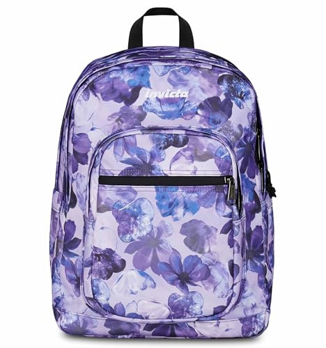Invicta Jelek Zaino Scuola Media Ragazza, Scuola Elementare, Scomparto PC, Tasca Borraccia, viola