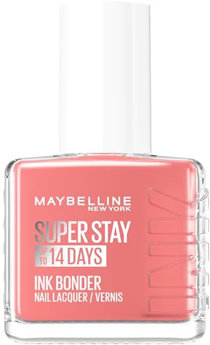 Maybelline New York Super Stay Ink Bonder Nail Lacquer, Hard Gel-Like Colour, Chip-Resistant, Up to 14 Day Wear, Shade 135: Nude Rose, 12ml
