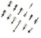 ZWEquipint Kit de 13 pièces de connecteur de purge de frein hydraulique pour vélo, ensemble d'outils de remplissage d'huile de frein, avec adaptateurs en alliage d'aluminium pour l'entretien du vélo