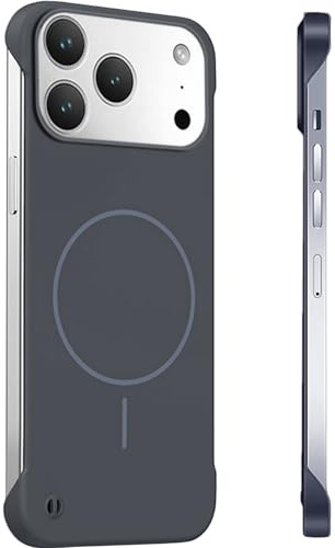 FAOMSEBS Randlose Schutzhülle für iPhone 17 Pro für MagSafe, (Gefühl von bloßem Metall) [Eingebauter starker Magnet] [Schnelle Wärmeableitung] Dünne Hülle für iPhone 17 Pro Cover 6,3 Zoll, 2025