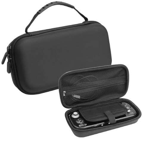 QJONSIU Hülle Kompatibel mit Ayn Odin 3, Stoßfest Harte Schutzhülle Handheld Tasche Case, Tragetasche Reisefreundlich-Schwarz