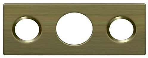 Deltana SP7FBR 1-1/2 x 5/8 Strike Plate for 7 Flush Bolt, Antique Brass
