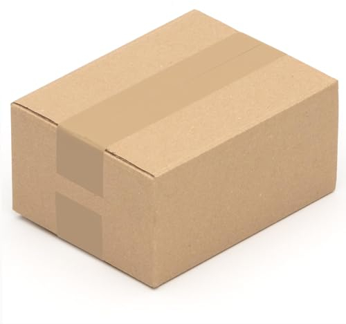 KK Verpackungen Versandkartons 200 x 150 x 90 mm Braun 1-wellig (Außenmaß 205 x 155 x 95 mm) | 25 Stück, Faltkartons Kartons für Versand als DHL Päckchen S Hermes Päckchen DPD GLS Paketklasse XS