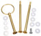 5pcs Cake Heavy Plate Stand Handle Fittings Round Hardware Rod 3 Tier 13,Golden